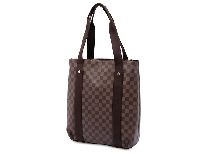 Louis Vuitton Brown Damier Ebene Cabas Beaubourg Castaño - vista 2