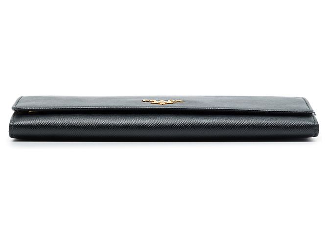 Portafoglio con catena Prada Black Saffiano Lux Nero - vista 3