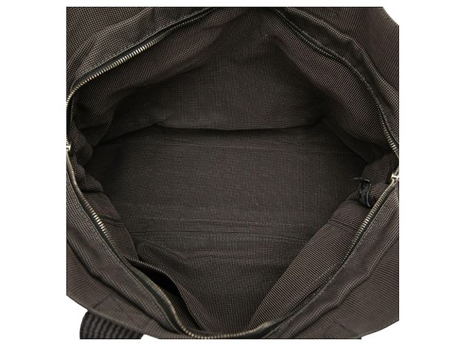 Hermès Gray Canvas Herline MM Brown Dark grey - view 4