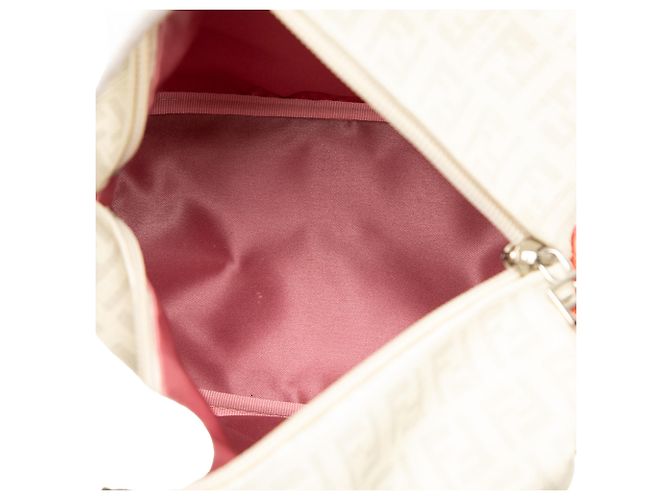 Fendi Mini Zucchino Spalmati Handtasche Weiß - Ansicht 4