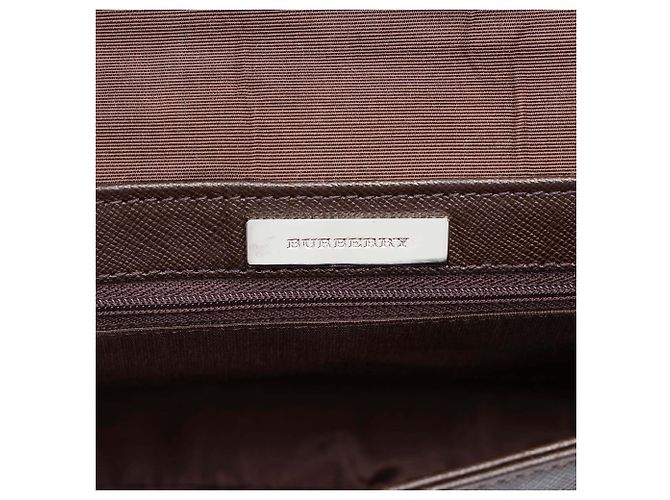 Borsa a tracolla con patta in pelle marrone Burberry Marrone scuro - vista 5