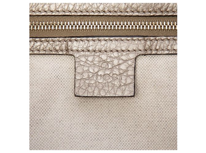 Borsa Tote Convertibile Gucci Bella in Canvas GG Beige - vista 5