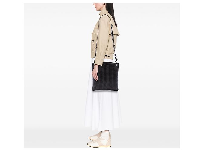 Bottega Veneta Bolsa Tiracolo VN em Nappa Intrecciato Castanho Marrom Castanho escuro - vista 6