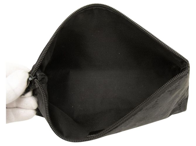 Neceser Gucci de lona GG negra Negro - vista 4