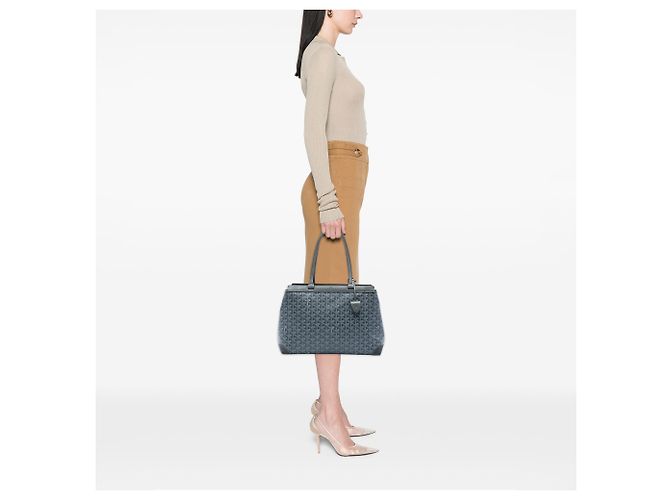 Goyard Gray Goyardine Bellechasse PM Marrone - vista 5