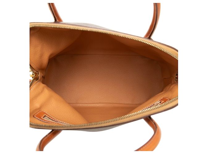 Céline Borsa a mano dome Celine in tela rivestita Brown Macadam Marrone - vista 4