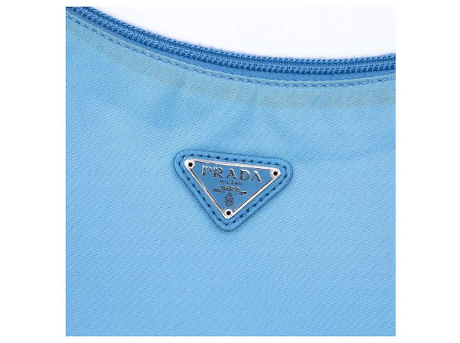Sac à épaule Prada Blue Mini Tessuto Re Edition 2000 Bleu - vue 5