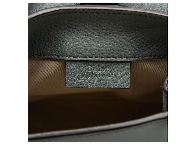 Mini zaino Chloé Faye in vitello e camoscio blu Blu chiaro - vista 5