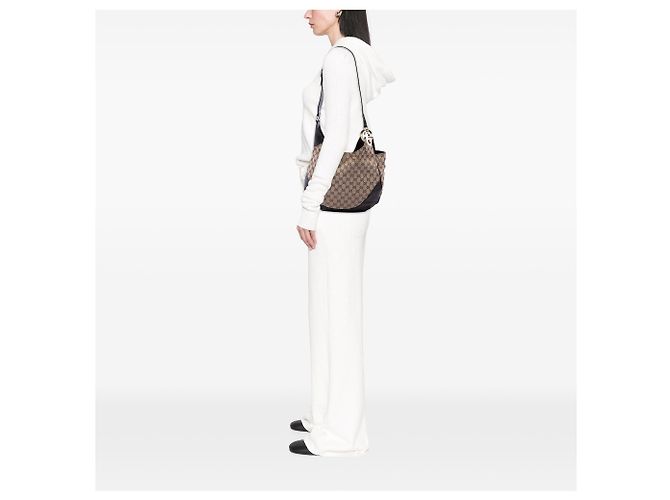 Gucci Charlotte Crossbody in canvas GG beige - vista 6