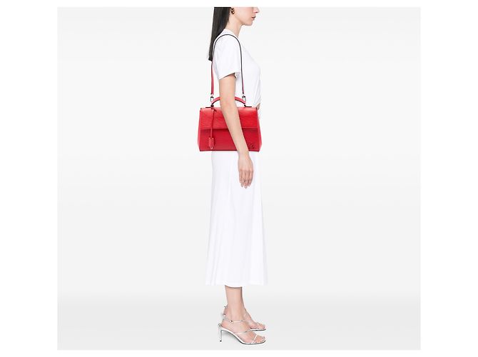 Louis Vuitton Red Epi Cluny MM Roja - vista 6