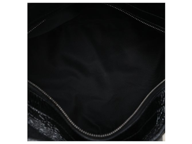 Burberry Lowry Satchel aus Beat Check Nylon in Grau, Medium Braun - Ansicht 4