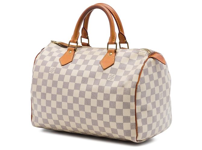 Louis Vuitton White Damier Azur Speedy 30 Blanco - vista 2