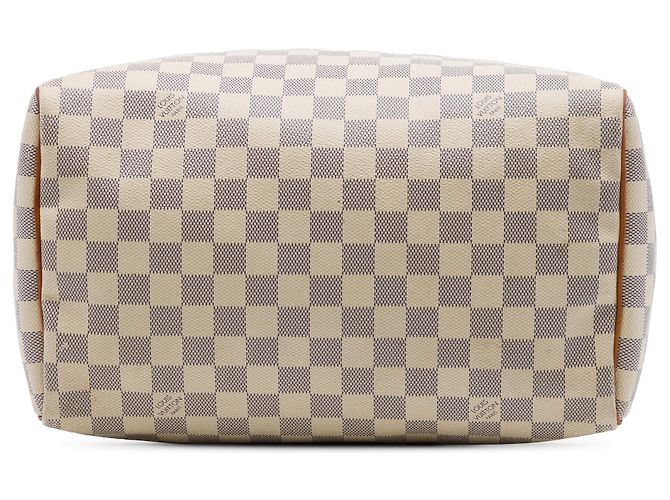 Louis Vuitton White Damier Azur Speedy 30 Blanco - vista 3