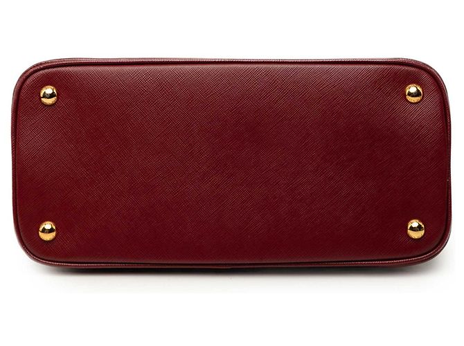 Bolsa Prada Red Medium Saffiano Lux Open Promenade Satchel Vermelho Bordeaux - vista 3