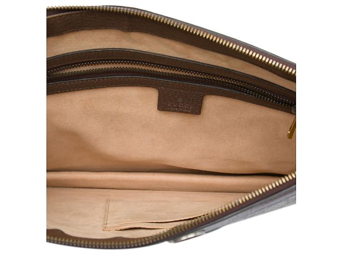 Clutch Gucci Beige GG Supreme Web Ophidia - vista 4