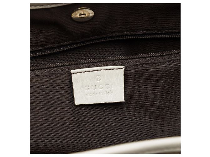 Gucci New Britt Tote aus beigem GG Canvas - Ansicht 5