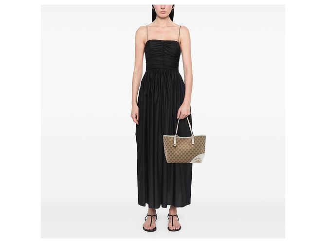 Gucci New Britt Tote aus beigem GG Canvas - Ansicht 6