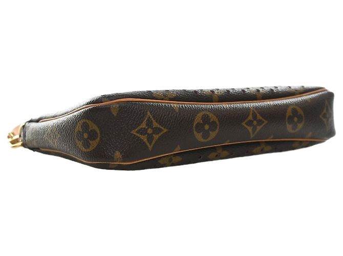 Louis Vuitton Brown Monogram Perforated Pochette Accessoires Marrom - vista 13