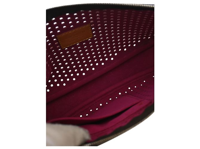 Louis Vuitton Brown Monogram Perforated Pochette Accessoires Marrom - vista 4
