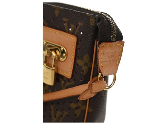 Louis Vuitton Brown Monogram Perforated Pochette Accessoires Marrom - vista 9