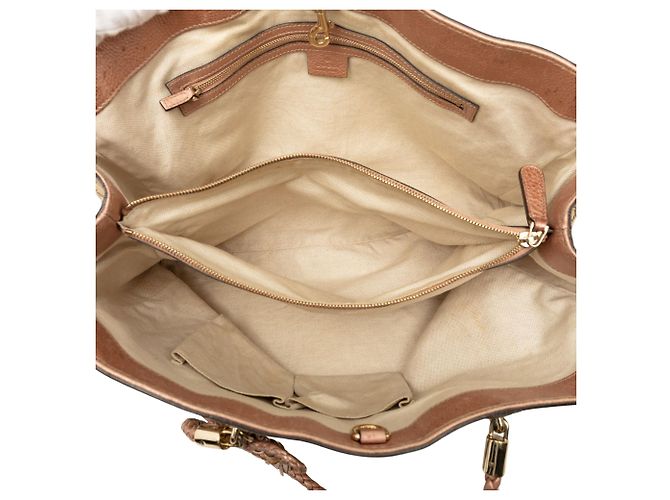 Gucci Bella Tote aus beigem GG Canvas - Ansicht 4