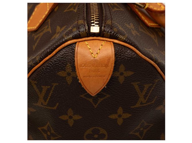 Louis Vuitton Brown Monogram Speedy 25 Marron - vue 5
