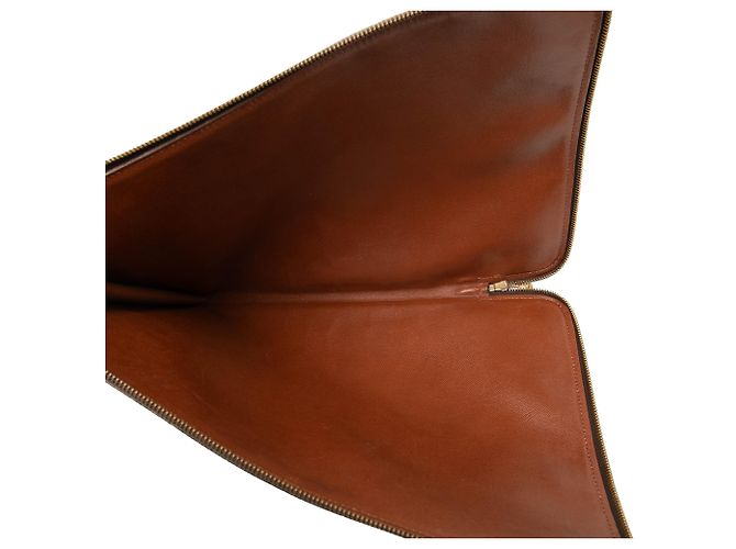 Louis Vuitton Brown Monogram Poche Documents Portfolio Marrom - vista 4