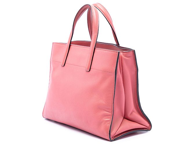 Sacola Prada Pink Saffiano Soft Triple Pocket Rosa - vista 2