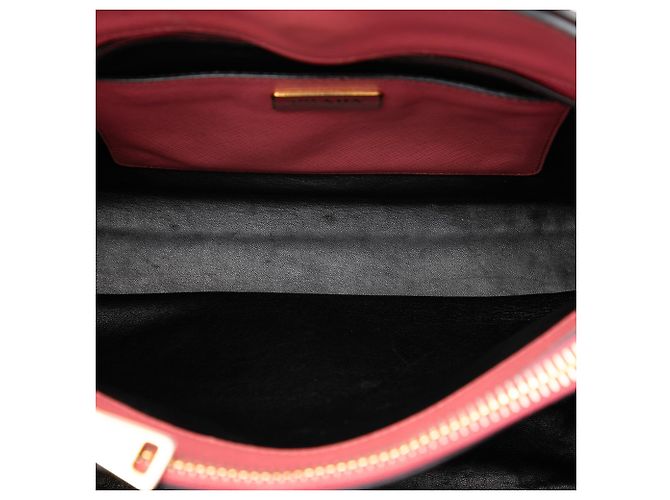 Sacola Prada Pink Saffiano Soft Triple Pocket Rosa - vista 4