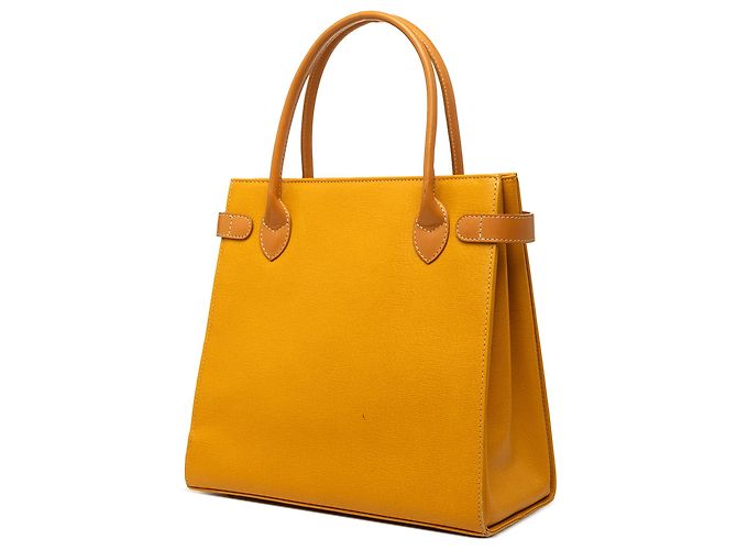 Borsa a mano Burberry in pelle gialla Giallo Senape - vista 2