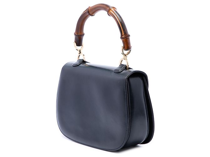 Gucci Black Calfskin Bamboo Night Nero - vista 2
