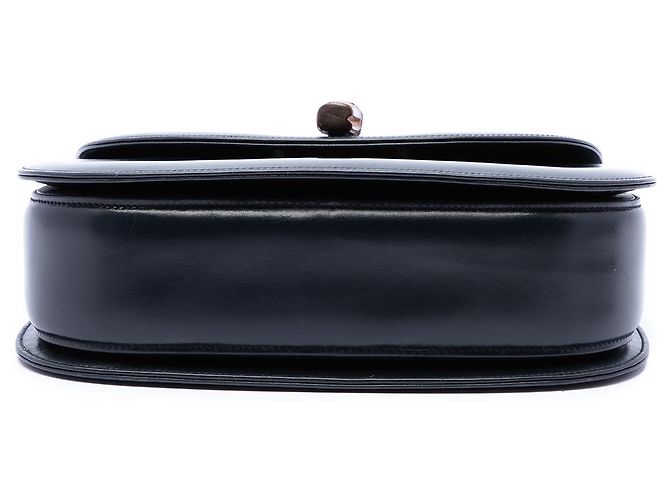 Gucci Black Calfskin Bamboo Night Nero - vista 3