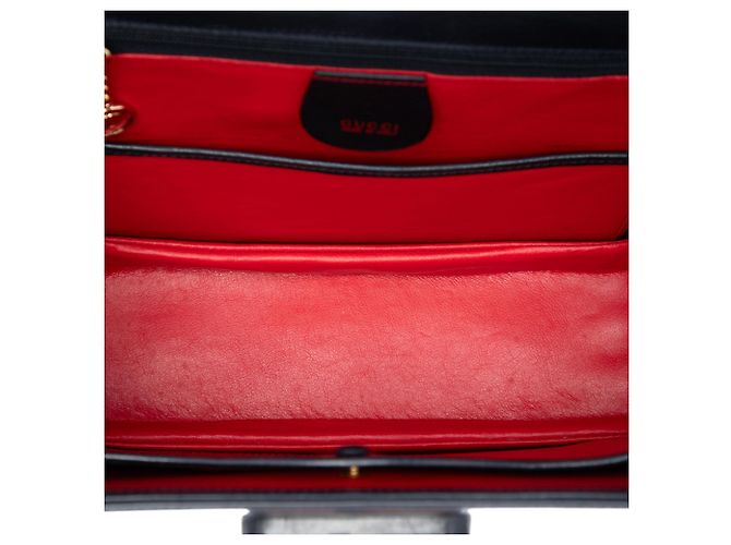 Gucci Black Calfskin Bamboo Night Nero - vista 4