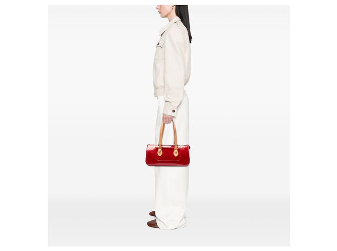 Louis Vuitton Red Monogram Vernis Rosewood Avenue Rosso - vista 6