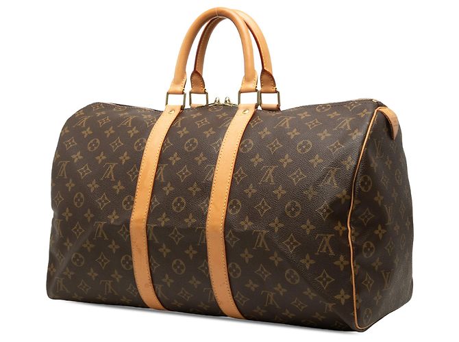 Louis Vuitton Brown Monogram Keepall 45 Marrone - vista 2