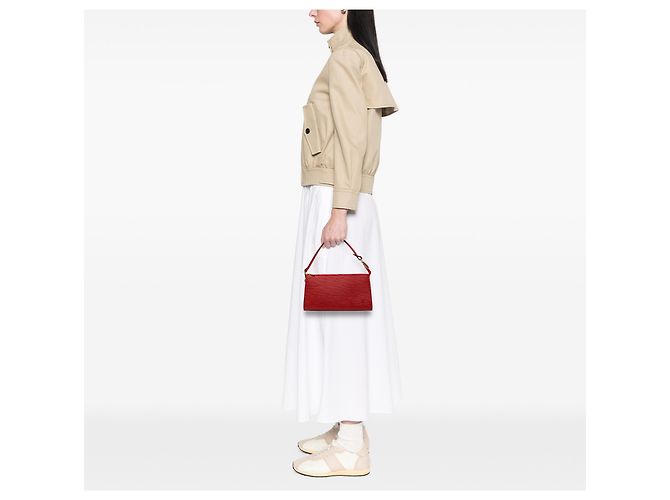 Louis Vuitton Red Epi Pochette Accessoires Vermelho - vista 6