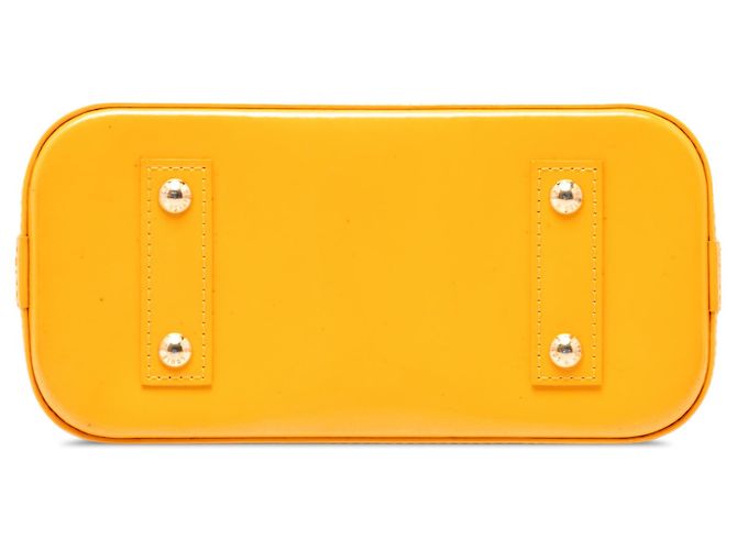 Louis Vuitton Yellow Monogram Vernis Alma BB Amarelo Mostarda - vista 3