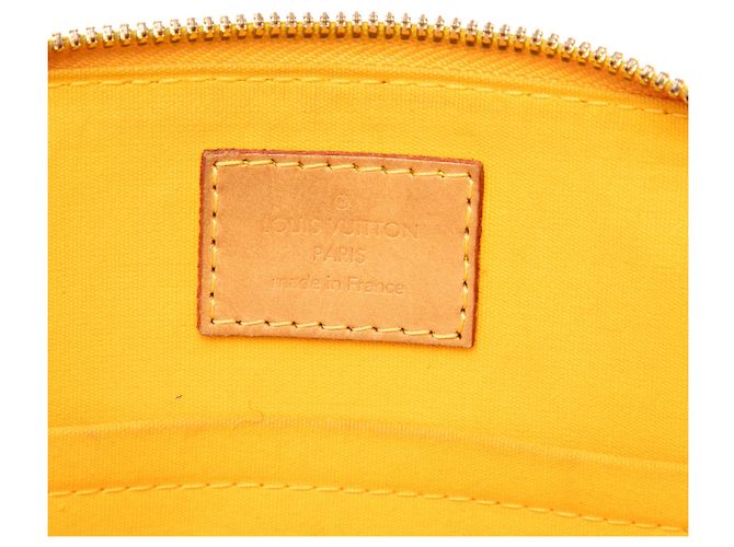 Louis Vuitton Yellow Monogram Vernis Alma BB Amarelo Mostarda - vista 5