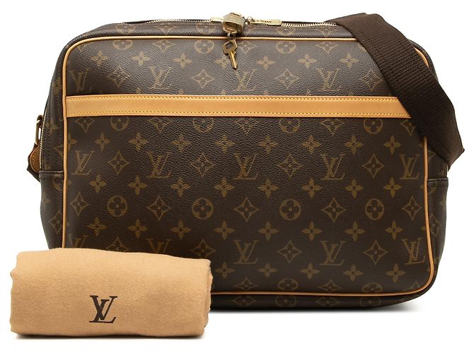 Louis Vuitton Brown Monogram Reporter GM Braun - Ansicht 8