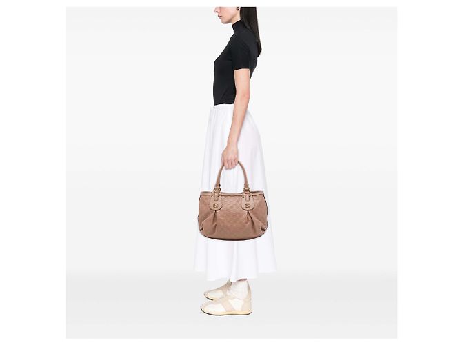 Gucci Brown Guccissima Scarlett Tote Braun Fleisch - Ansicht 6