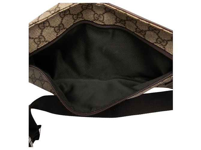Bolso cinturón Gucci Beige GG Supreme de doble bolsillo - vista 4