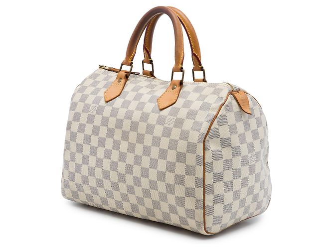 Louis Vuitton White Damier Azur Speedy 30 Bianco - vista 2