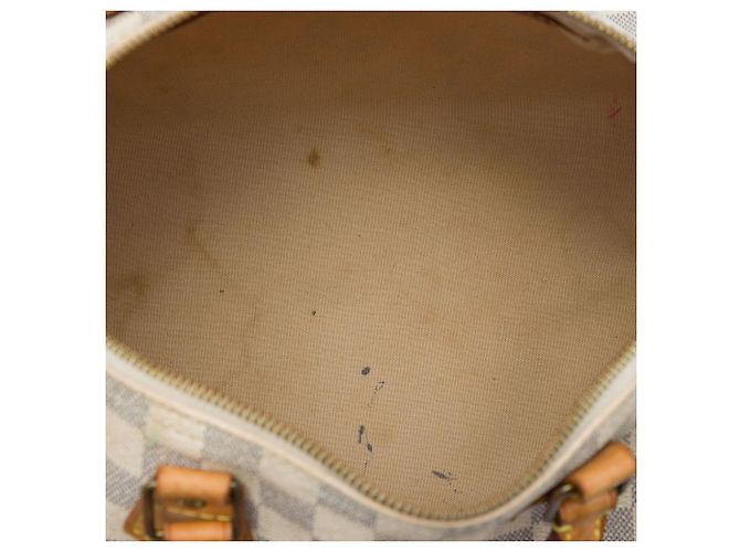Louis Vuitton White Damier Azur Speedy 30 Bianco - vista 4