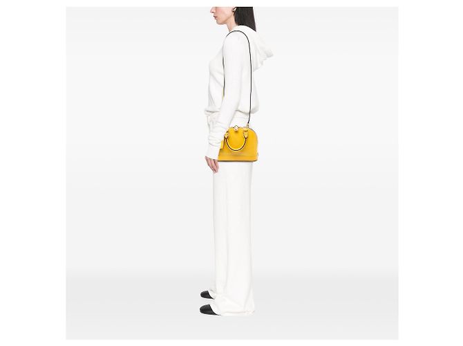 Louis Vuitton Yellow Monogram Vernis Alma BB Amarelo - vista 6