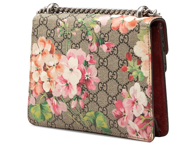 Gucci Beige Small GG Supreme Blooms Dionysus Crossbody Bege - vista 2