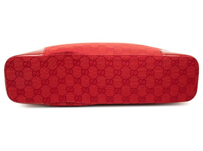 Borsa a tracolla Gucci in tela GG rossa Rosso - vista 3
