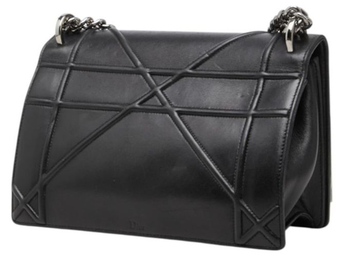 Sac à bandoulière à chaîne Christian Dior Dior DIORAMA Noir - vue 2