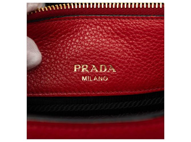 Prada Red Leather Handbag - view 5