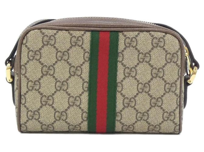 Borsa a tracolla Gucci Ophidia 517350 96IWS Marrone Beige - vista 2