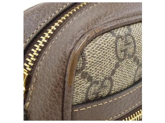 Borsa a tracolla Gucci Ophidia 517350 96IWS Marrone Beige - vista 6